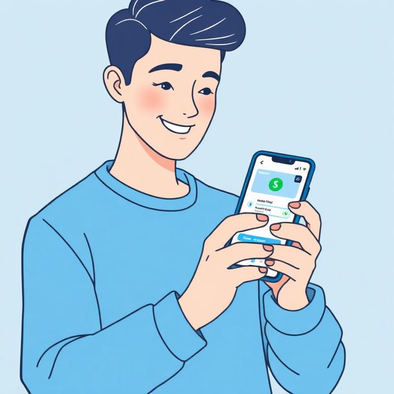 Cliente usando o app Fikas